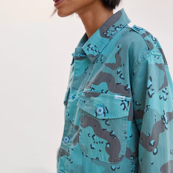 HTF MOTHER Camo Denim Utility Jacket - Picture 4 of 4